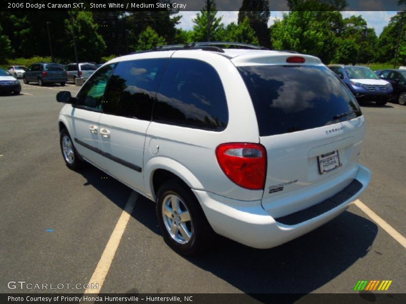 Stone White / Medium Slate Gray 2006 Dodge Caravan SXT