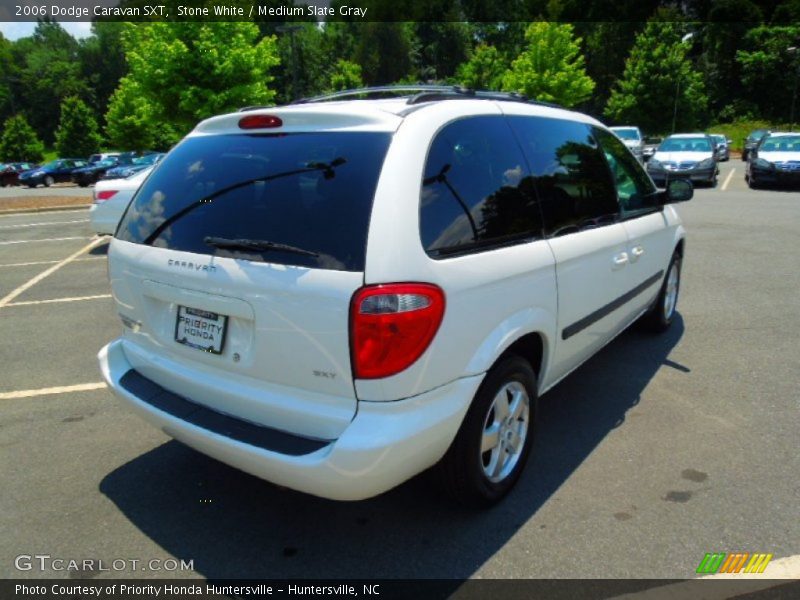 Stone White / Medium Slate Gray 2006 Dodge Caravan SXT