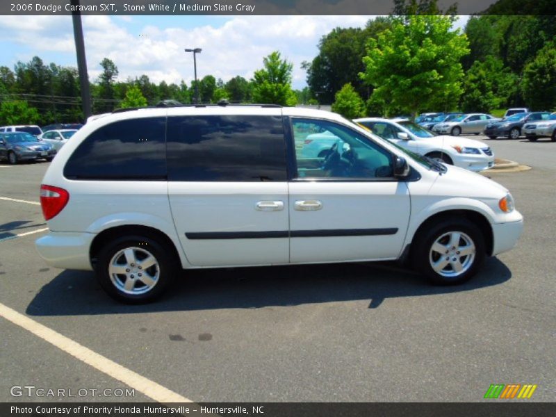 Stone White / Medium Slate Gray 2006 Dodge Caravan SXT