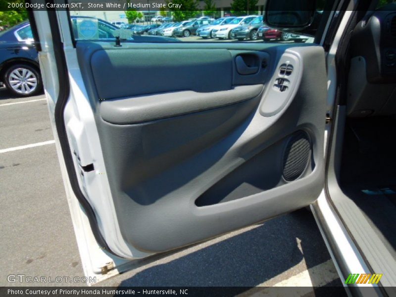 Stone White / Medium Slate Gray 2006 Dodge Caravan SXT