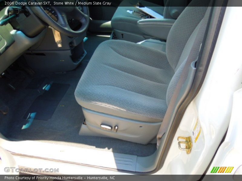 Stone White / Medium Slate Gray 2006 Dodge Caravan SXT