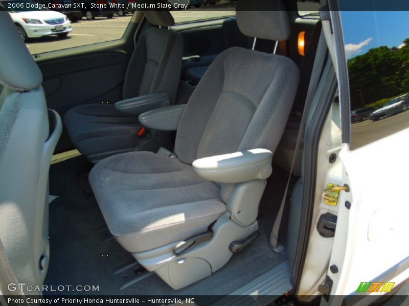 Stone White / Medium Slate Gray 2006 Dodge Caravan SXT