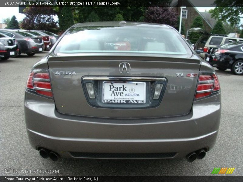 Carbon Bronze Pearl / Taupe/Ebony 2007 Acura TL 3.5 Type-S