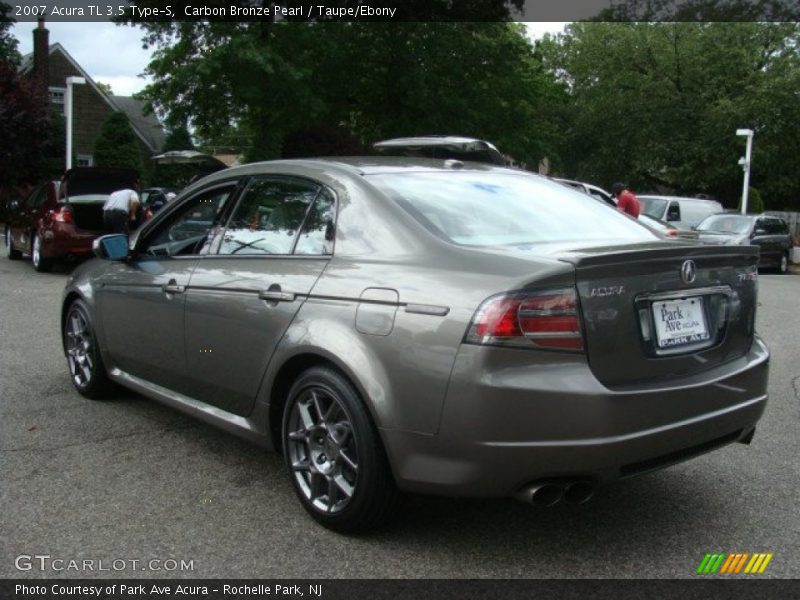 Carbon Bronze Pearl / Taupe/Ebony 2007 Acura TL 3.5 Type-S