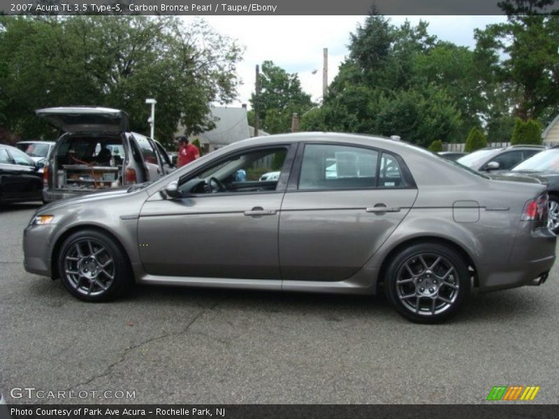Carbon Bronze Pearl / Taupe/Ebony 2007 Acura TL 3.5 Type-S