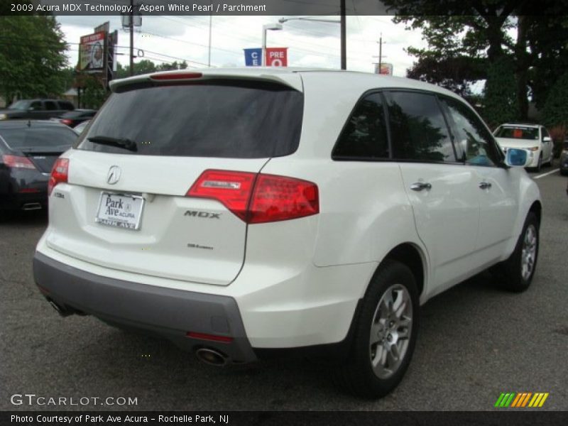 Aspen White Pearl / Parchment 2009 Acura MDX Technology