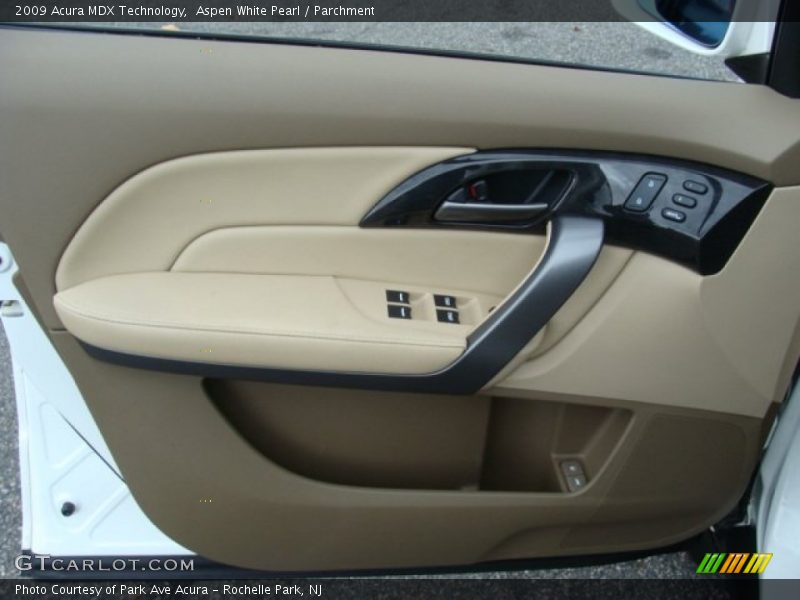 Aspen White Pearl / Parchment 2009 Acura MDX Technology