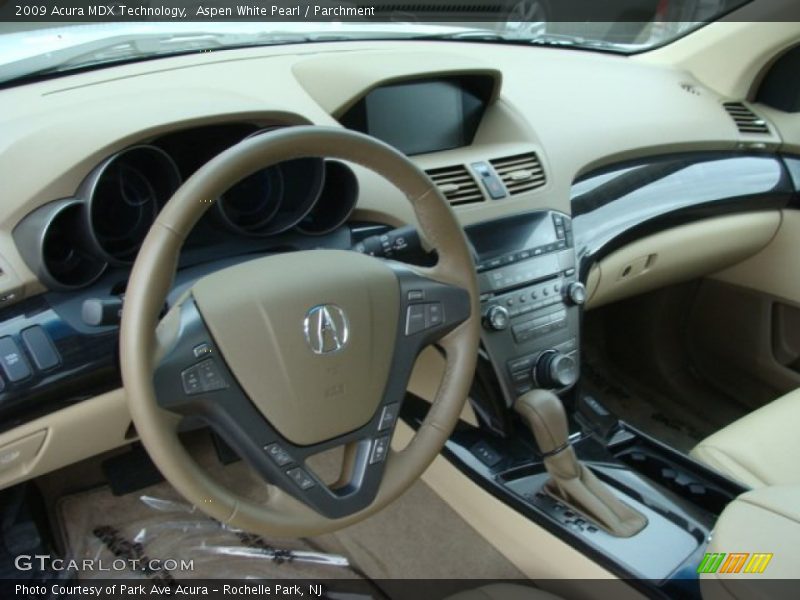 Aspen White Pearl / Parchment 2009 Acura MDX Technology