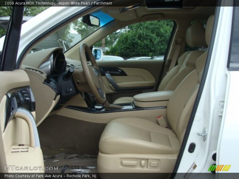 Aspen White Pearl / Parchment 2009 Acura MDX Technology