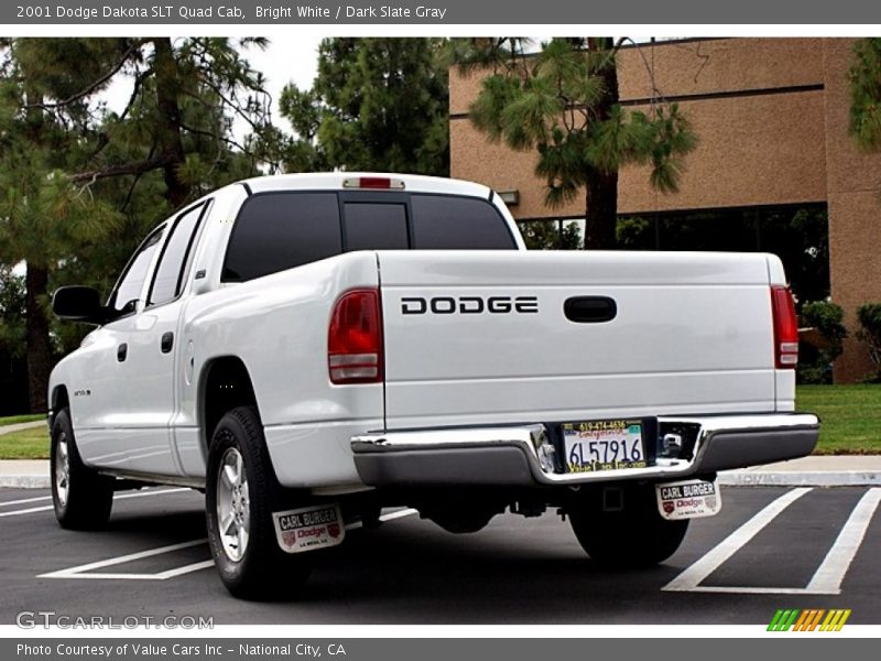 Bright White / Dark Slate Gray 2001 Dodge Dakota SLT Quad Cab