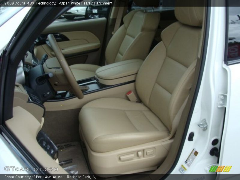 Aspen White Pearl / Parchment 2009 Acura MDX Technology