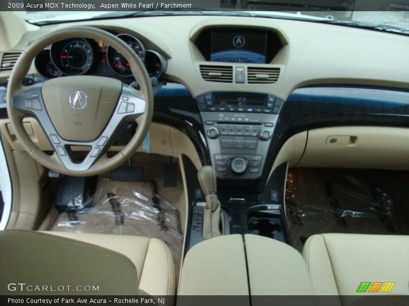 Aspen White Pearl / Parchment 2009 Acura MDX Technology