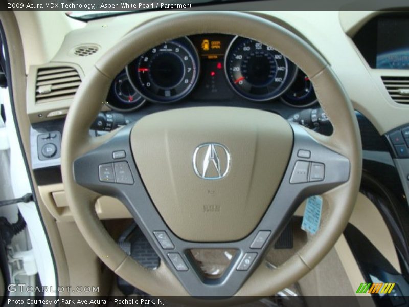 Aspen White Pearl / Parchment 2009 Acura MDX Technology