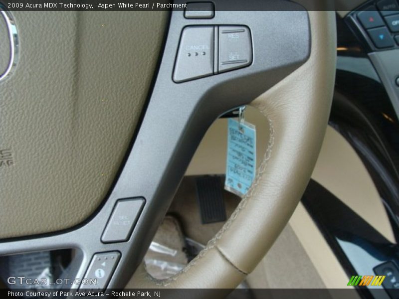 Aspen White Pearl / Parchment 2009 Acura MDX Technology