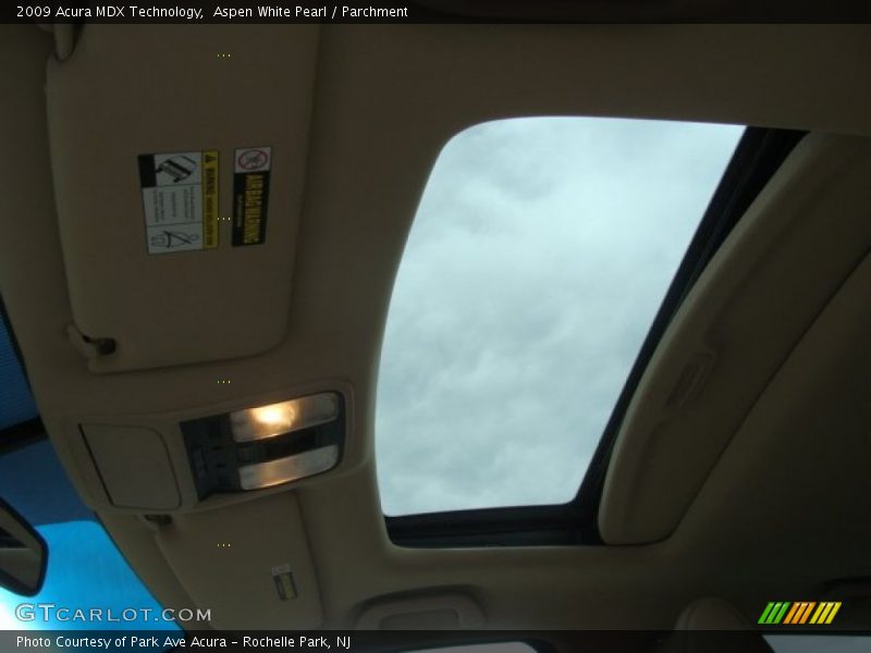 Aspen White Pearl / Parchment 2009 Acura MDX Technology
