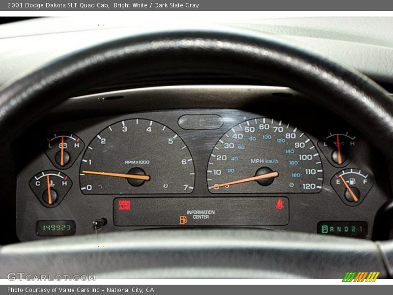  2001 Dakota SLT Quad Cab SLT Quad Cab Gauges
