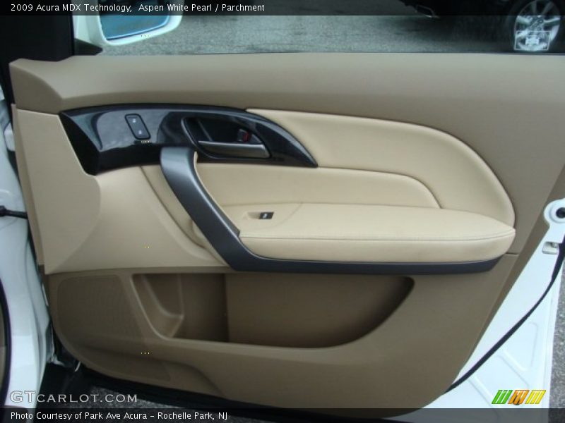 Aspen White Pearl / Parchment 2009 Acura MDX Technology