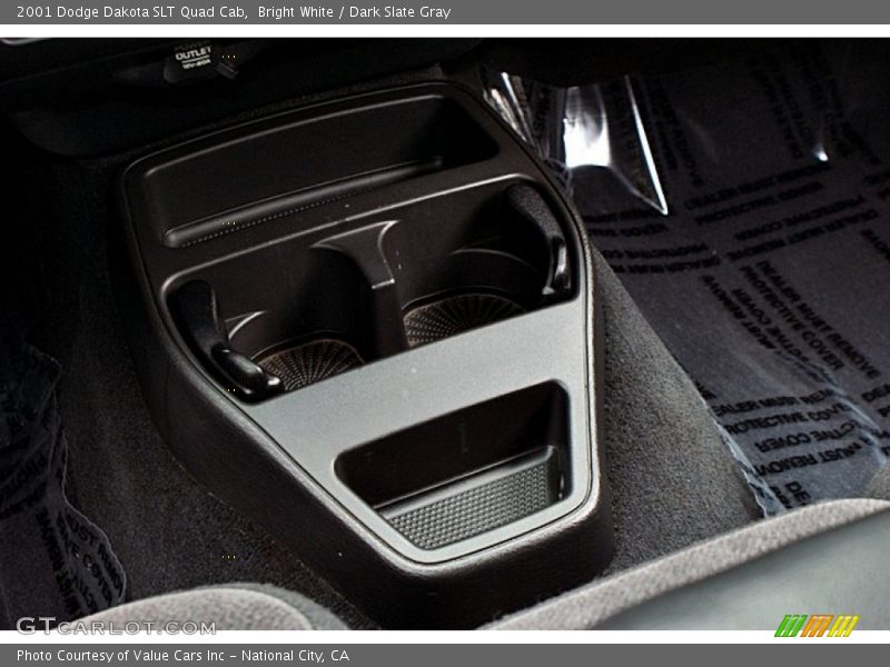 Bright White / Dark Slate Gray 2001 Dodge Dakota SLT Quad Cab