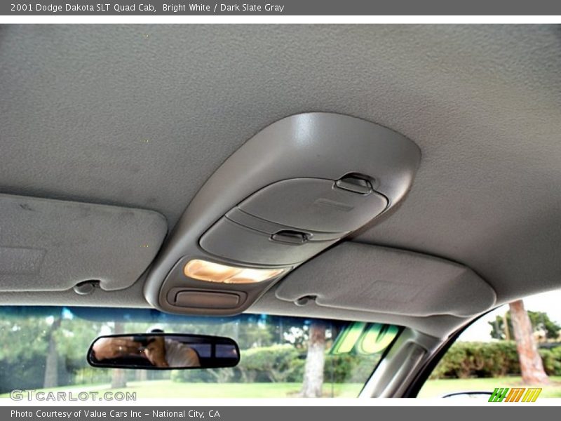 Bright White / Dark Slate Gray 2001 Dodge Dakota SLT Quad Cab