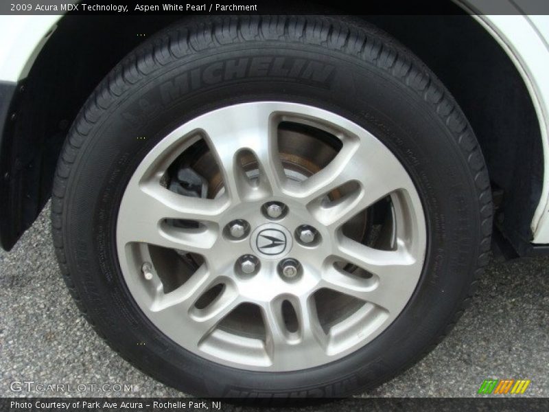 Aspen White Pearl / Parchment 2009 Acura MDX Technology