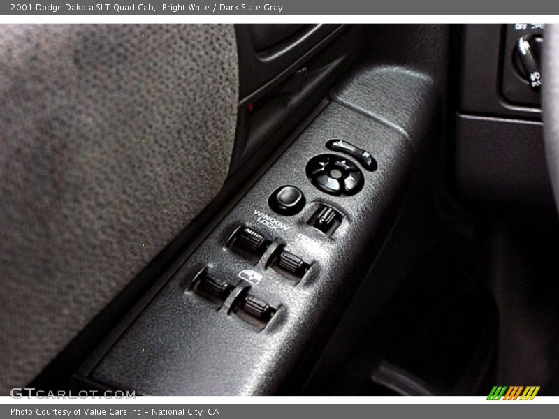 Bright White / Dark Slate Gray 2001 Dodge Dakota SLT Quad Cab