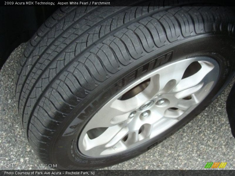 Aspen White Pearl / Parchment 2009 Acura MDX Technology