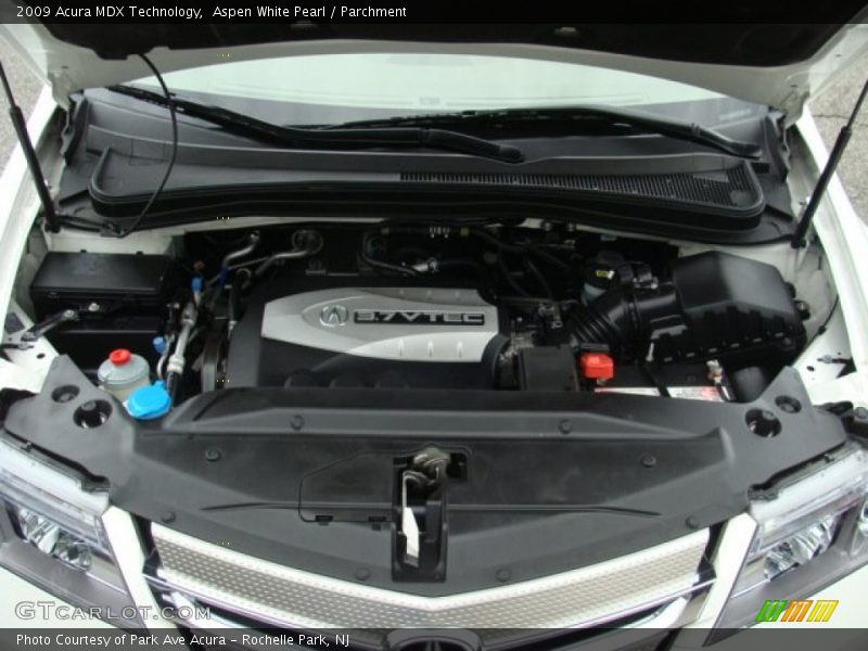 Aspen White Pearl / Parchment 2009 Acura MDX Technology