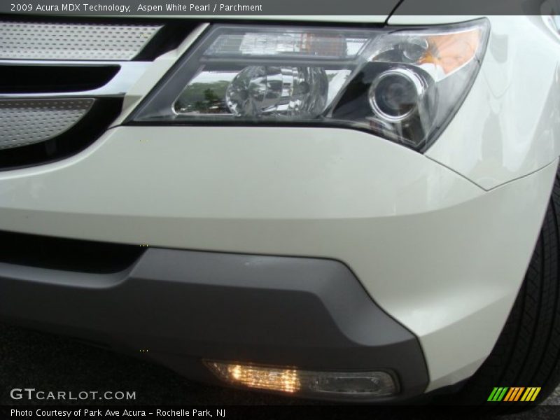 Aspen White Pearl / Parchment 2009 Acura MDX Technology