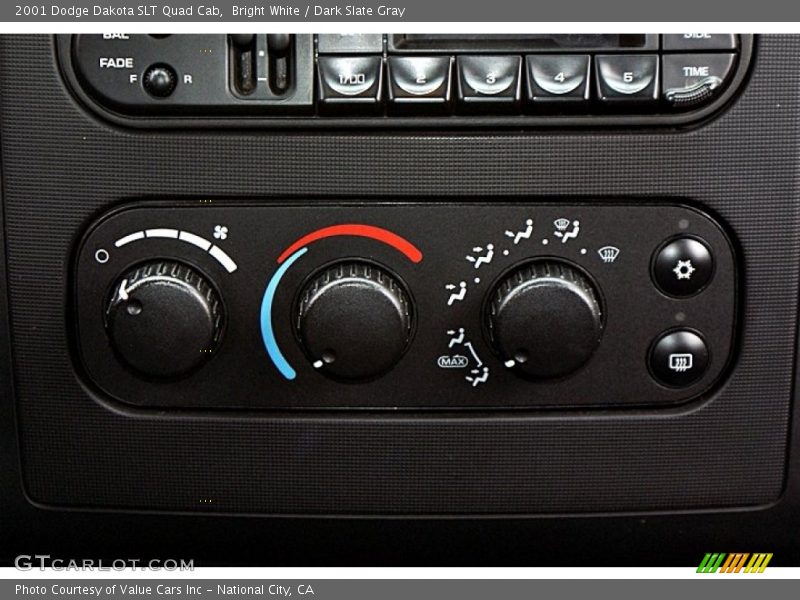 Controls of 2001 Dakota SLT Quad Cab