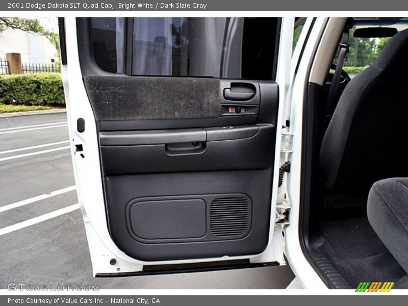 Bright White / Dark Slate Gray 2001 Dodge Dakota SLT Quad Cab