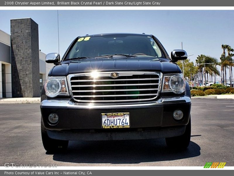 Brilliant Black Crystal Pearl / Dark Slate Gray/Light Slate Gray 2008 Chrysler Aspen Limited