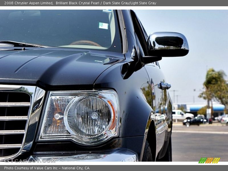 Brilliant Black Crystal Pearl / Dark Slate Gray/Light Slate Gray 2008 Chrysler Aspen Limited