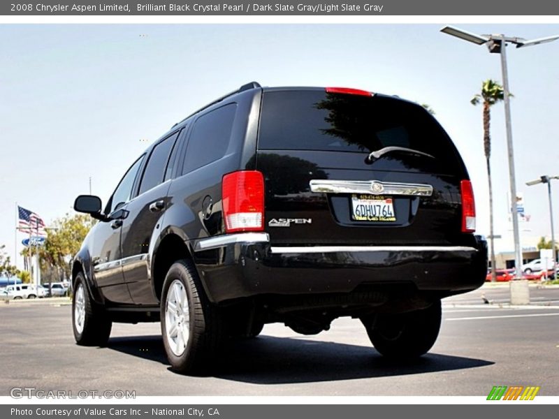 Brilliant Black Crystal Pearl / Dark Slate Gray/Light Slate Gray 2008 Chrysler Aspen Limited