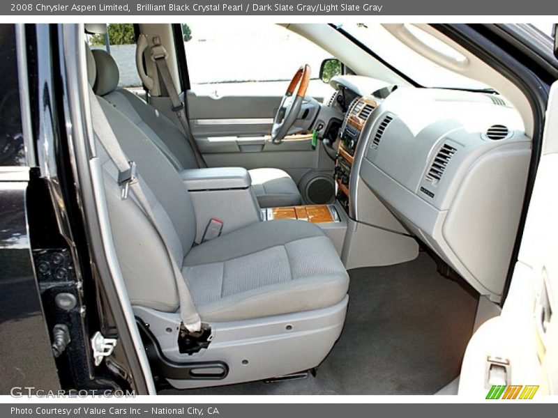 Brilliant Black Crystal Pearl / Dark Slate Gray/Light Slate Gray 2008 Chrysler Aspen Limited