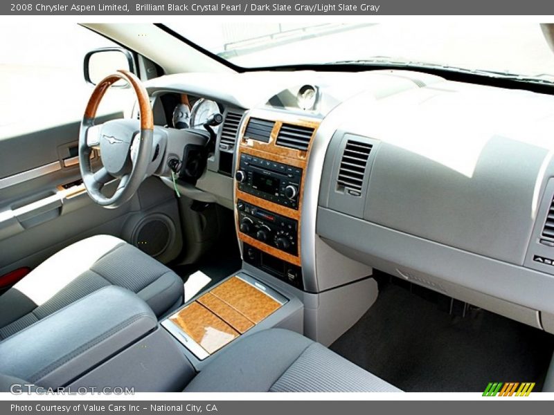 Brilliant Black Crystal Pearl / Dark Slate Gray/Light Slate Gray 2008 Chrysler Aspen Limited