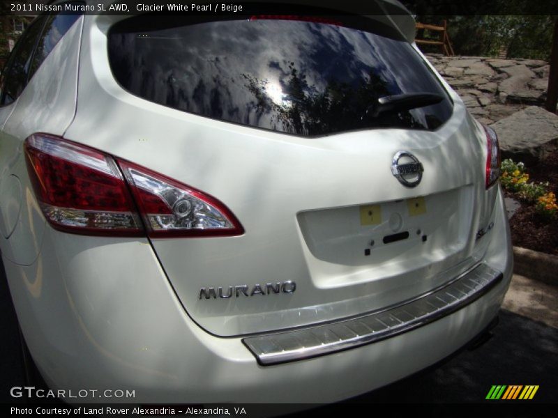Glacier White Pearl / Beige 2011 Nissan Murano SL AWD