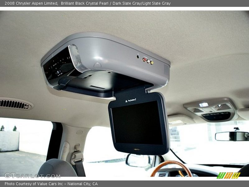 Brilliant Black Crystal Pearl / Dark Slate Gray/Light Slate Gray 2008 Chrysler Aspen Limited