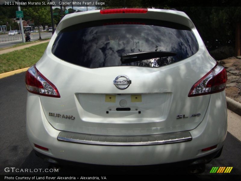 Glacier White Pearl / Beige 2011 Nissan Murano SL AWD