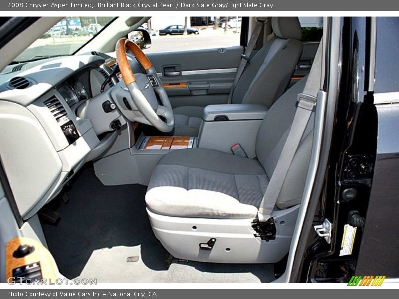 Brilliant Black Crystal Pearl / Dark Slate Gray/Light Slate Gray 2008 Chrysler Aspen Limited