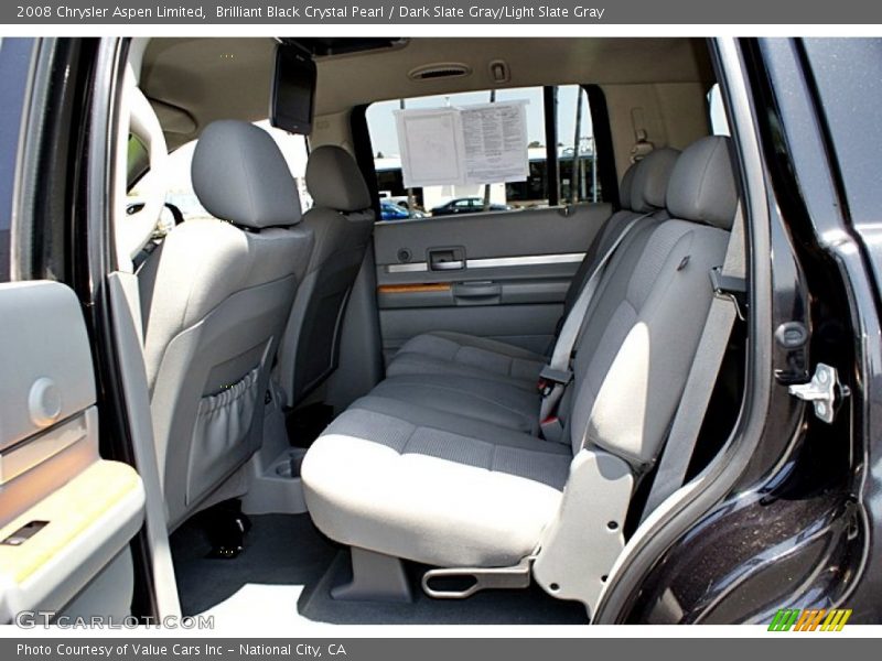Brilliant Black Crystal Pearl / Dark Slate Gray/Light Slate Gray 2008 Chrysler Aspen Limited