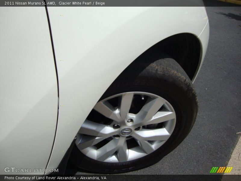 Glacier White Pearl / Beige 2011 Nissan Murano SL AWD