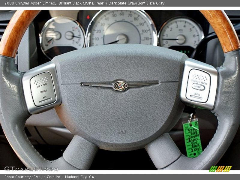 Brilliant Black Crystal Pearl / Dark Slate Gray/Light Slate Gray 2008 Chrysler Aspen Limited