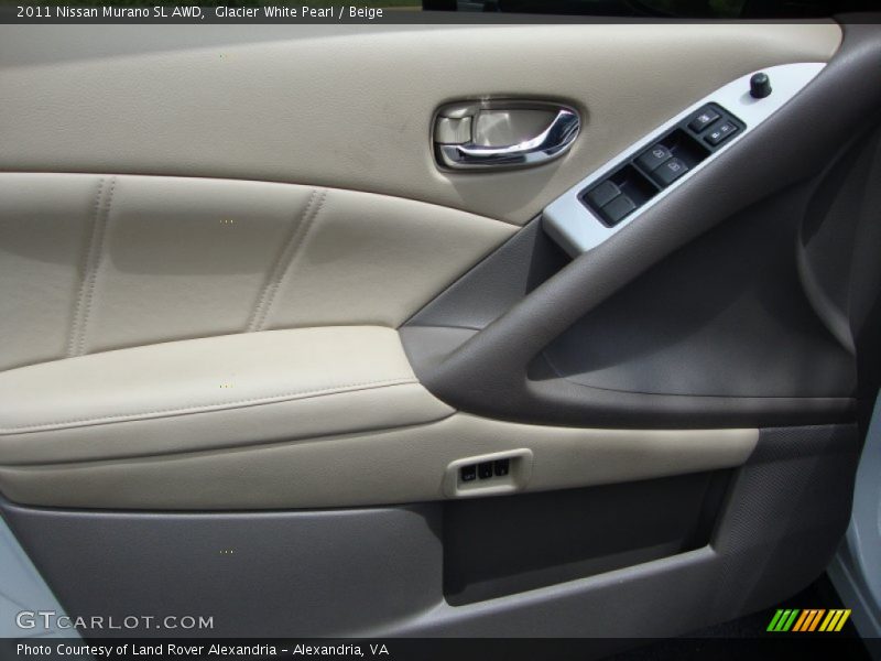 Glacier White Pearl / Beige 2011 Nissan Murano SL AWD