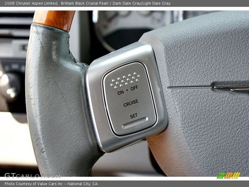 Brilliant Black Crystal Pearl / Dark Slate Gray/Light Slate Gray 2008 Chrysler Aspen Limited