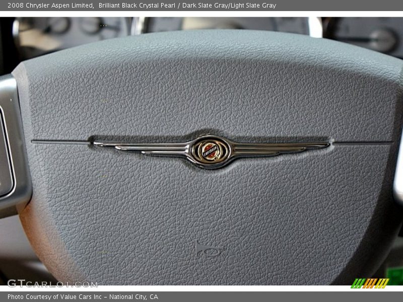 Brilliant Black Crystal Pearl / Dark Slate Gray/Light Slate Gray 2008 Chrysler Aspen Limited