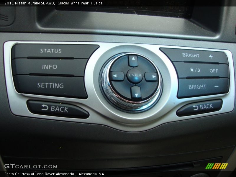 Glacier White Pearl / Beige 2011 Nissan Murano SL AWD