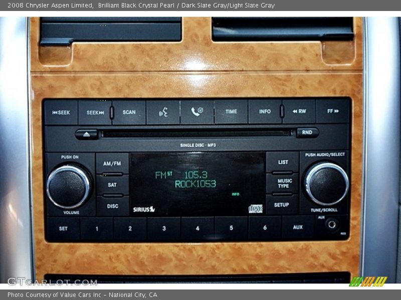 Brilliant Black Crystal Pearl / Dark Slate Gray/Light Slate Gray 2008 Chrysler Aspen Limited