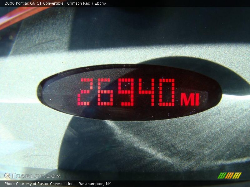 Crimson Red / Ebony 2006 Pontiac G6 GT Convertible