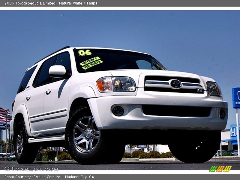 Natural White / Taupe 2006 Toyota Sequoia Limited