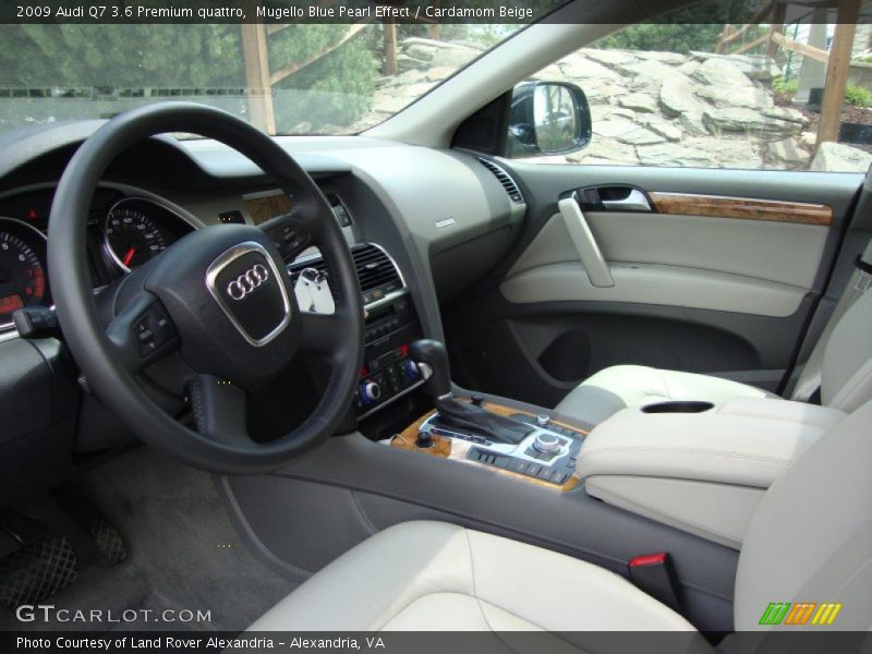 Mugello Blue Pearl Effect / Cardamom Beige 2009 Audi Q7 3.6 Premium quattro